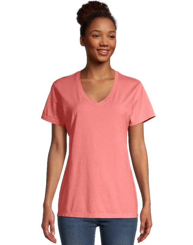 Hanes Women's ComfortWash® V-Neck Tee