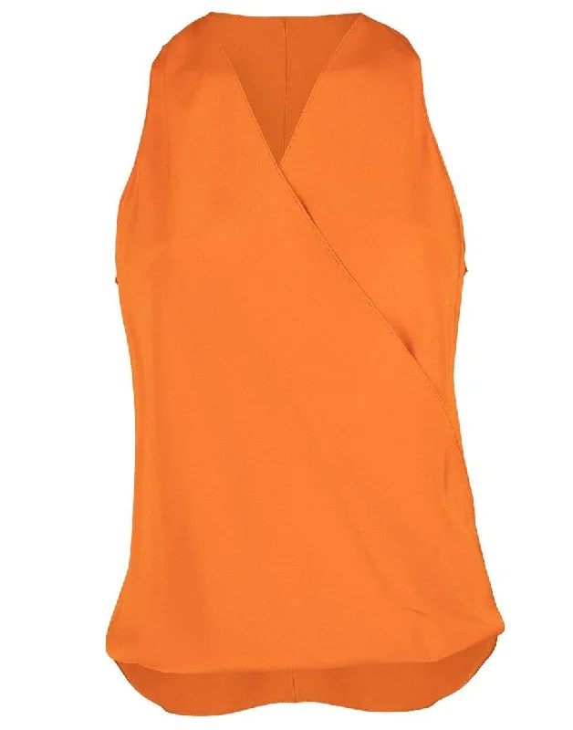 Papaya Sleeveless Crossover High Tide Top