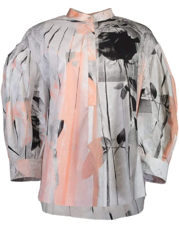 Poplin Cocoon Sleeve Shirt