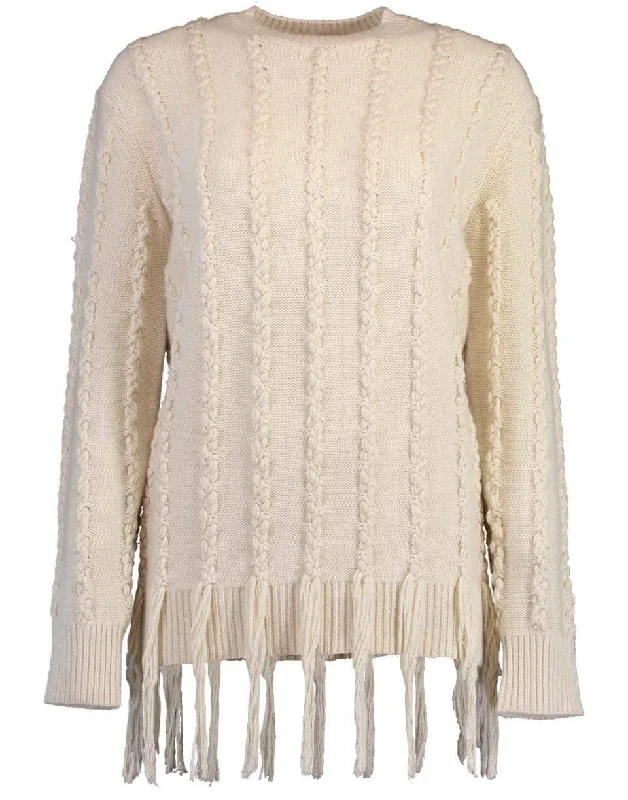 Hand Embroidered Fringe Pullover