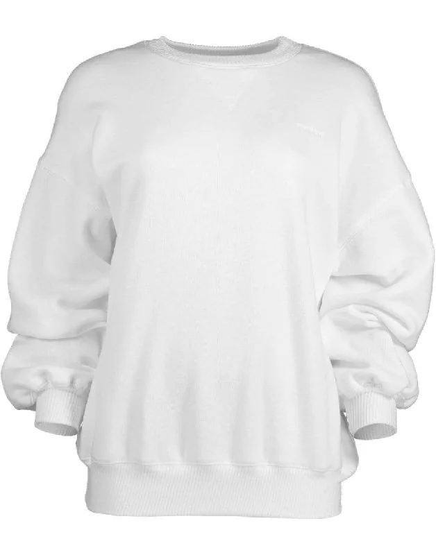 White Frankie Crewneck Sweatshirt