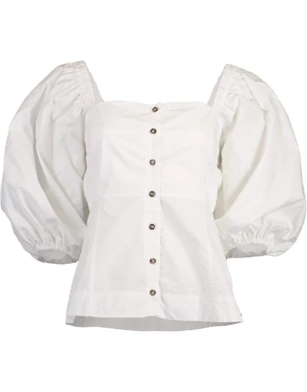 Cotton Poplin Blouse