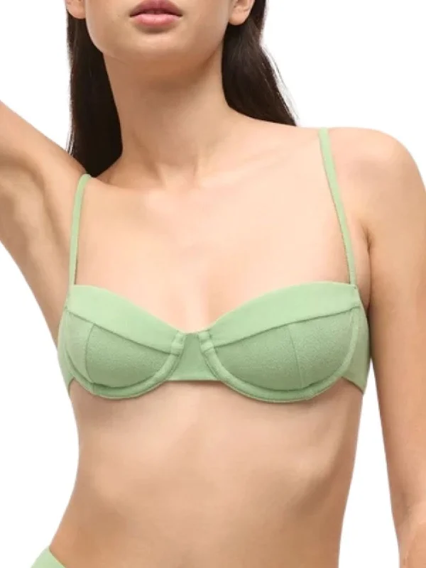 Nora Demi Bra | Micro Terry | Sage