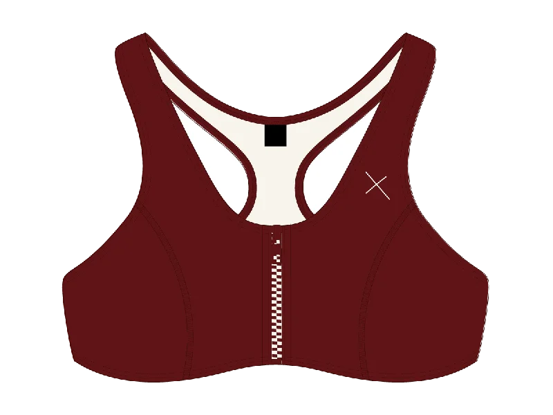 Plum Zipper Top