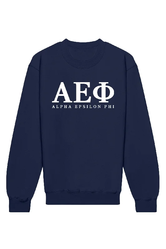 Alpha Epsilon Phi Letters Crewneck Sweatshirt