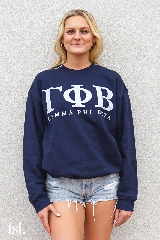 Gamma Phi Beta Letters Crewneck Sweatshirt