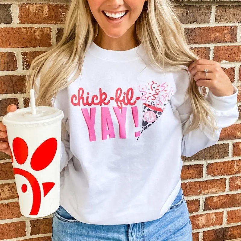 Monogrammed 'Chick-fil-YAY' Crewneck Sweatshirt