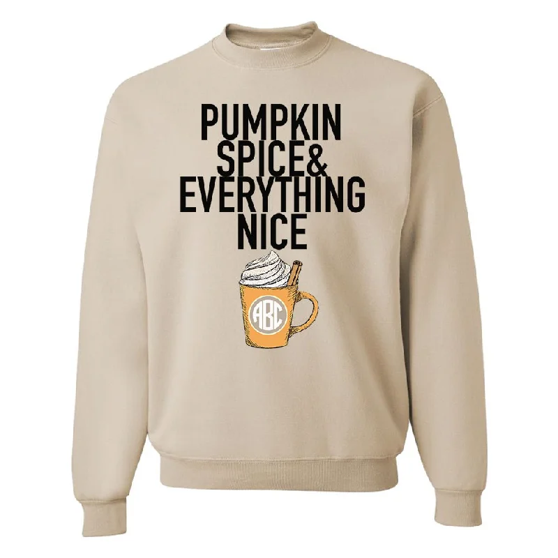 Monogrammed 'Pumpkin Spice' Crewneck Sweatshirt