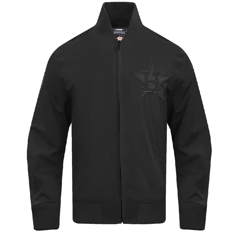 MLB HOUSTON ASTROS NEUTRAL TWILL JACKET (BLACK)