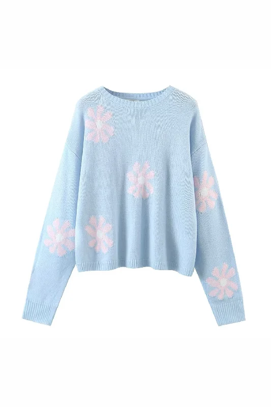 'Darcie' Floral Knitted Sweater