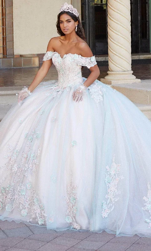 Quinceanera Collection 26055 - Embellished Off-Shoulder Ballgown