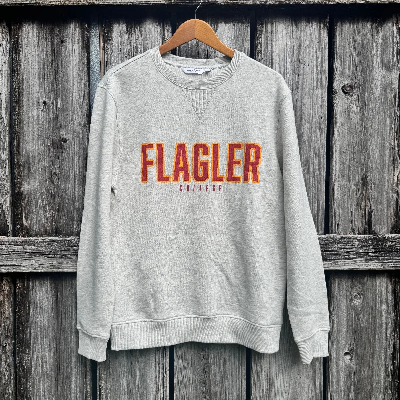 Oatmeal Flagler College Vintage Crew