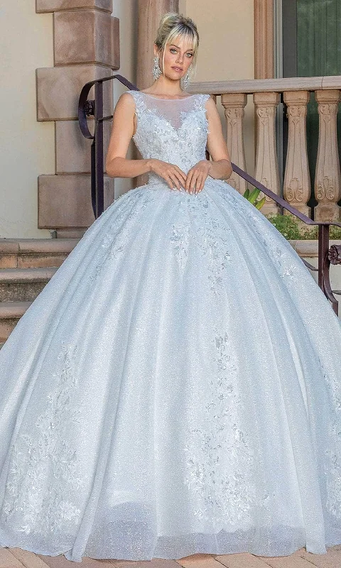 Dancing Queen 0252 - Illusion Neck Sleeveless Ballgown