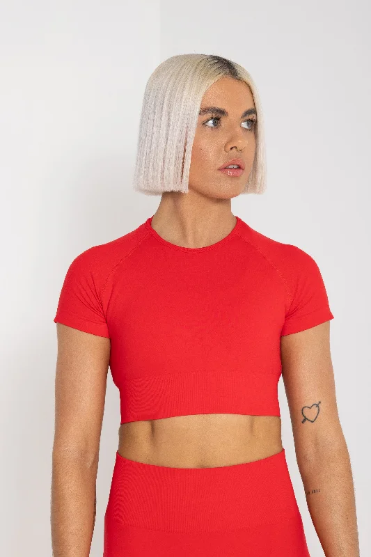 Reform Seamless Short Sleeve Crop Top