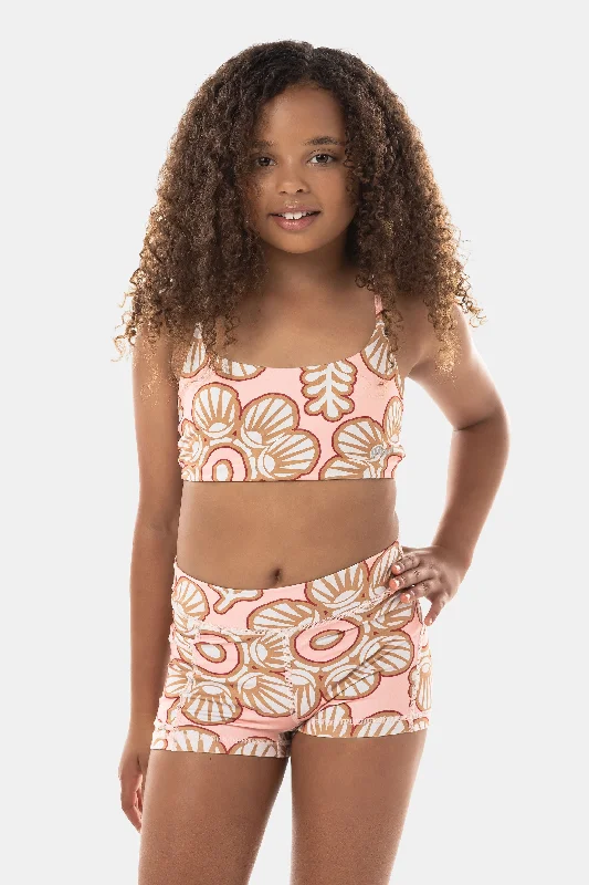 Lolana Luxe Crop Top - Peach