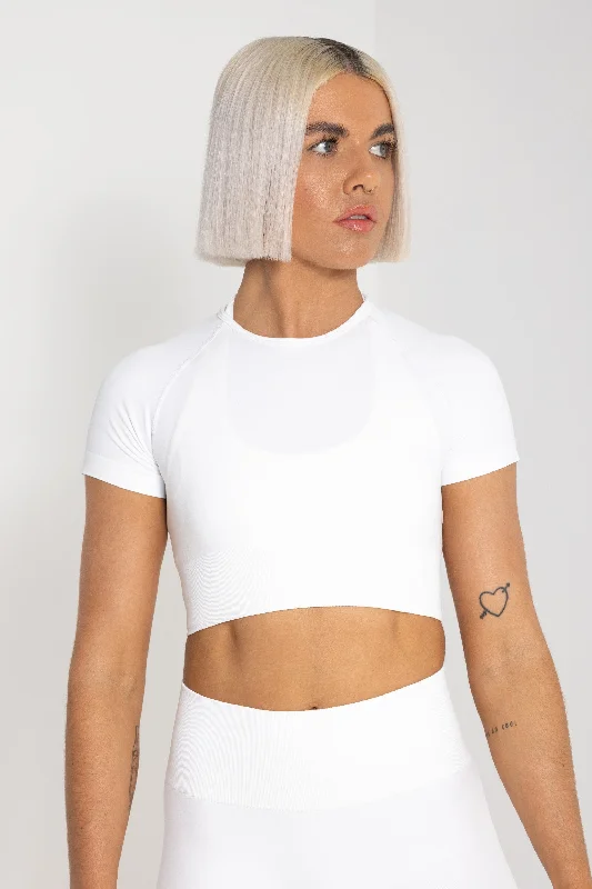 Reform Seamless Short Sleeve Crop Top