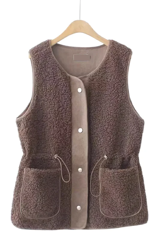 'Maria' Sleeveless Wool Blazer Vest (3 Colors)