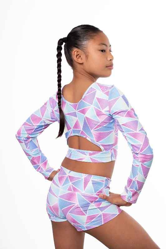 Prism Long Sleeve Crop Top