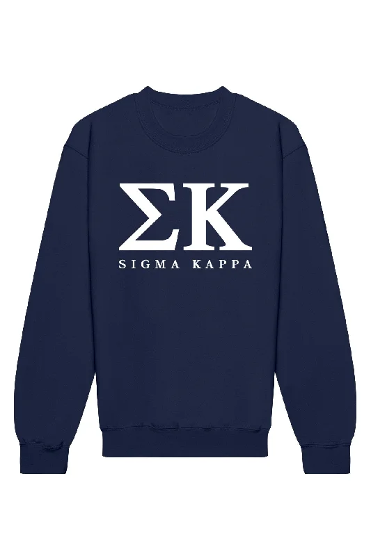 Sigma Kappa Letters Crewneck Sweatshirt