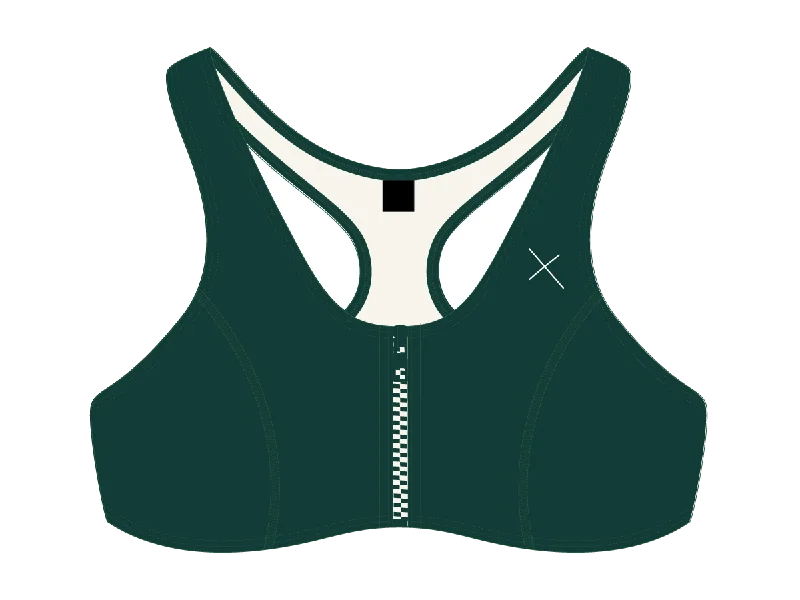 Valley Green Zipper Top