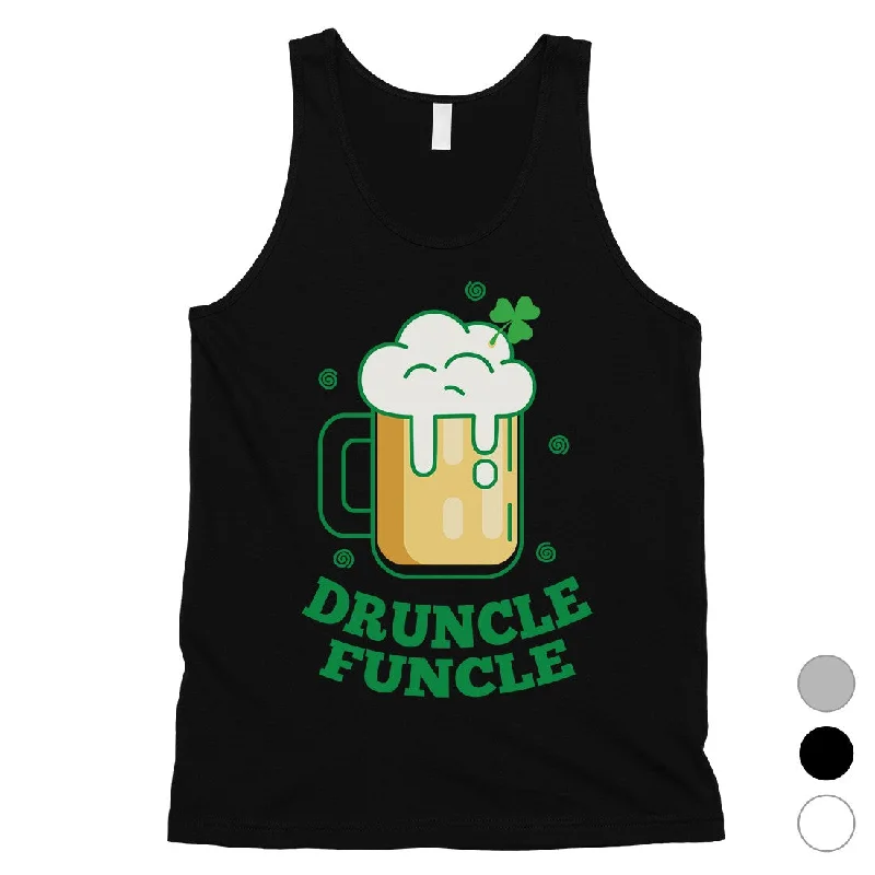 Druncle Funcle Uncle Irish Gift Mens Funny Saying Workout Tank Top