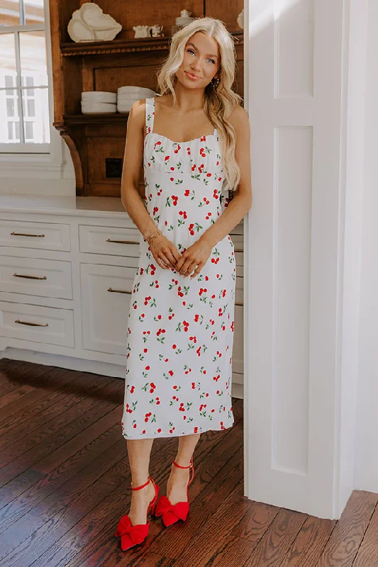 Sweet Like Cherry Pie Midi Dress