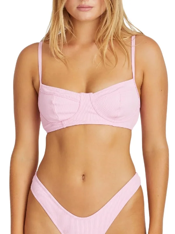 Sea Pink Ribbed Bra Cup Sea Pink