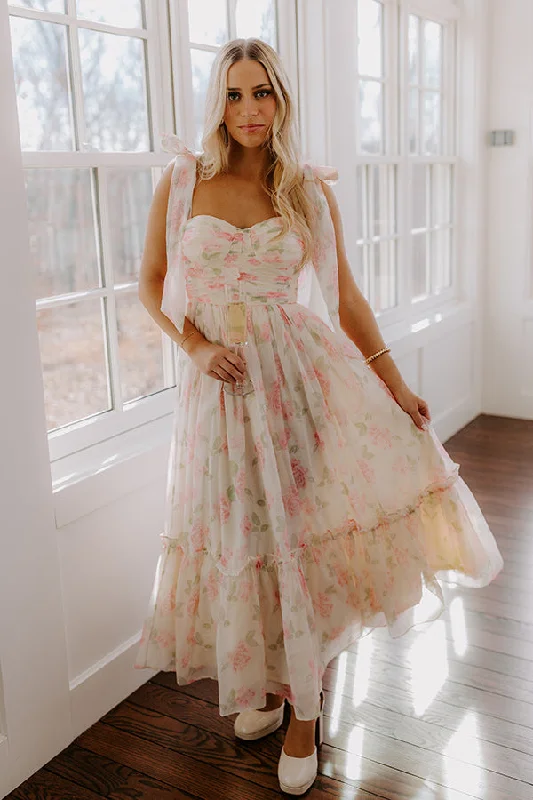 Sweet Darling Floral Midi Dress