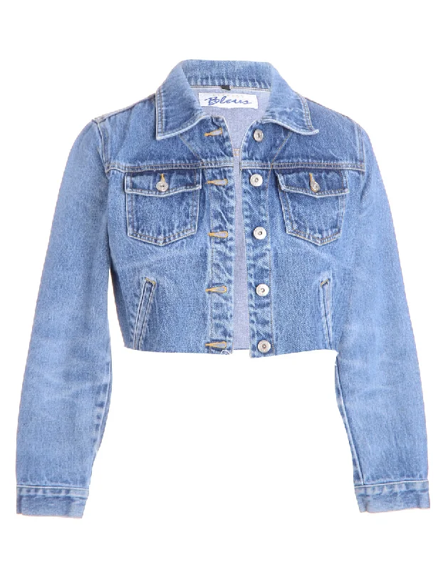 Label Kylie Raw Edge Cropped Denim Jacket