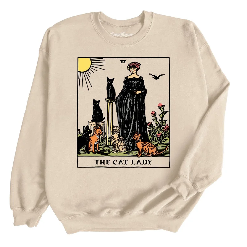 The Cat Lady Tarot Card Sweatshirt