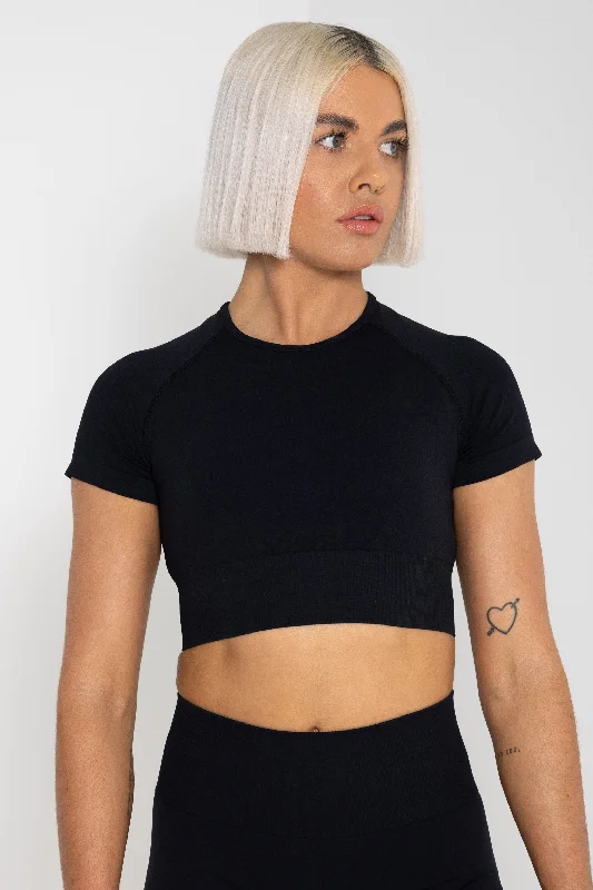 Reform Seamless Short Sleeve Crop Top