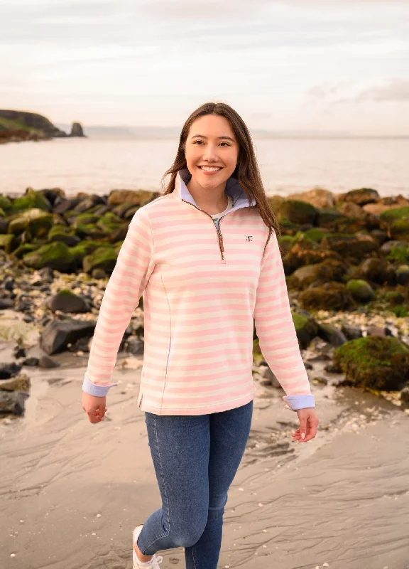 Shore Sweatshirt - Soft Pink Stripe