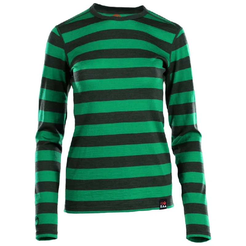 Womens Merino 180 Long Sleeve Crew (Forest/Green)