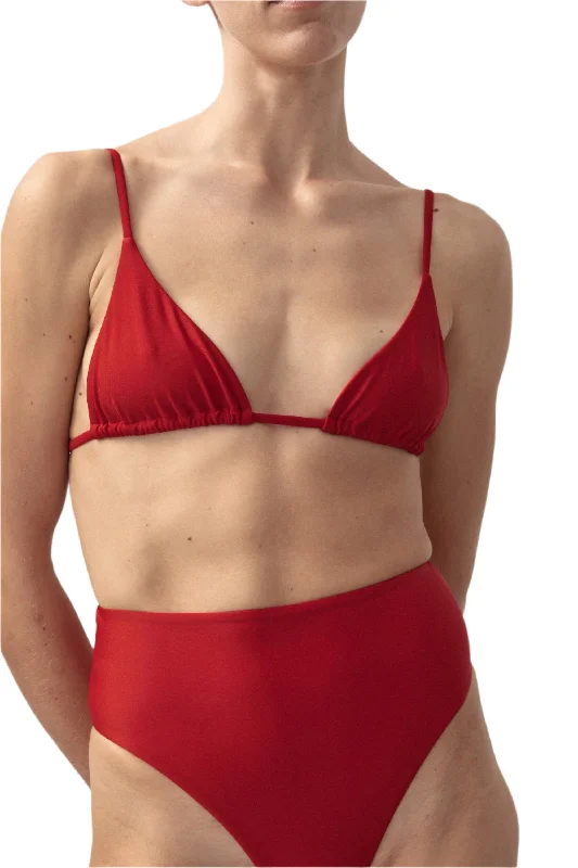 Triangle Top | Vermilion Red