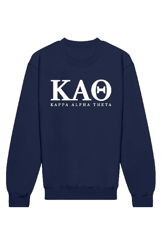 Kappa Alpha Theta Letters Crewneck Sweatshirt