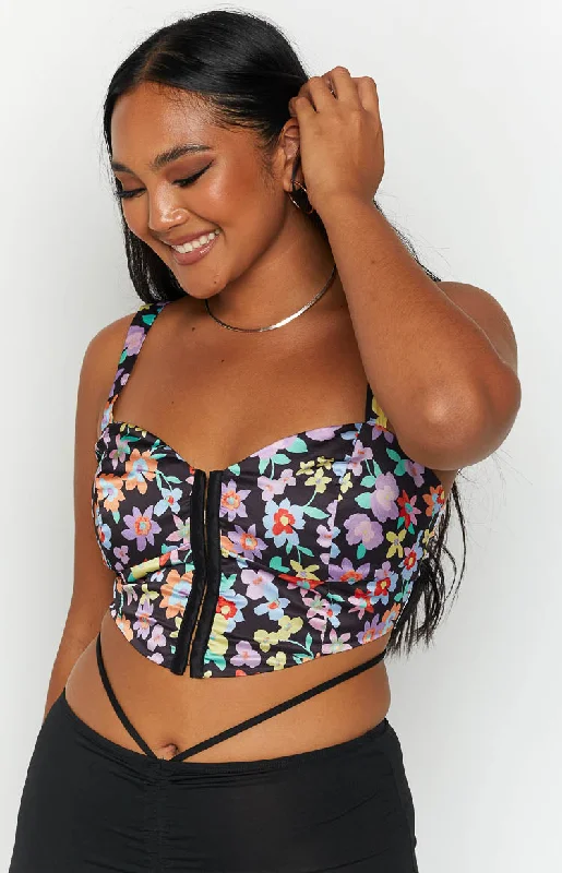 Davina Floral Corset Top