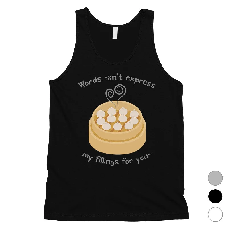 My Fillings Dumpling Dimsum Mens Tank Top For Dumpling Lover Gifts