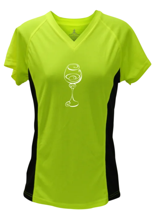 Women's Reflective Short Sleeve Shirt - Better Be Wine