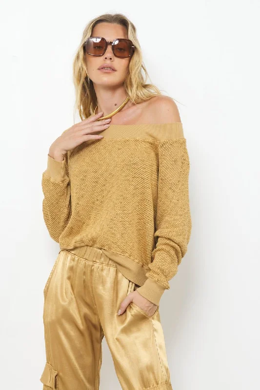 CAROL OFF SHOULDER PULLOVER