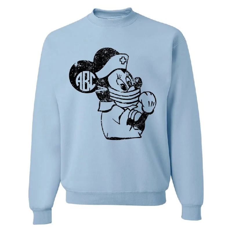 Monogrammed 'Minnie Nurse' Crewneck Sweatshirt