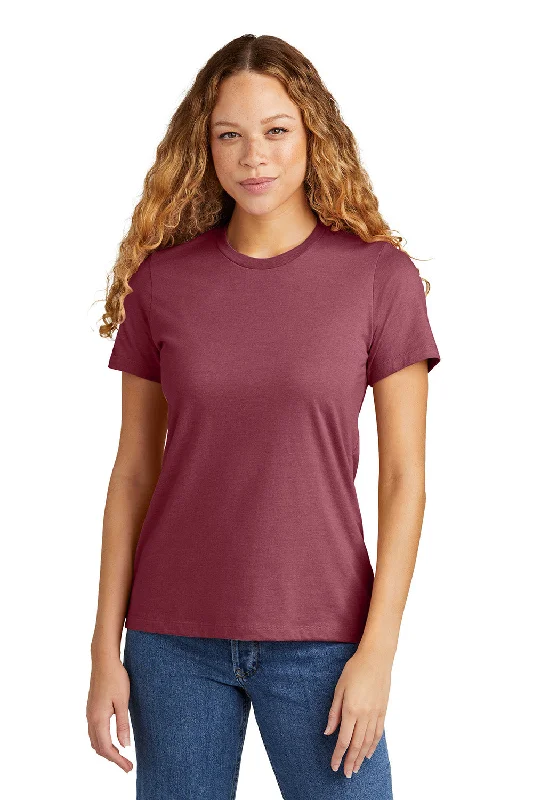 Gildan Womens Softstyle CVC Short Sleeve Crewneck T-Shirt - Maroon Mist