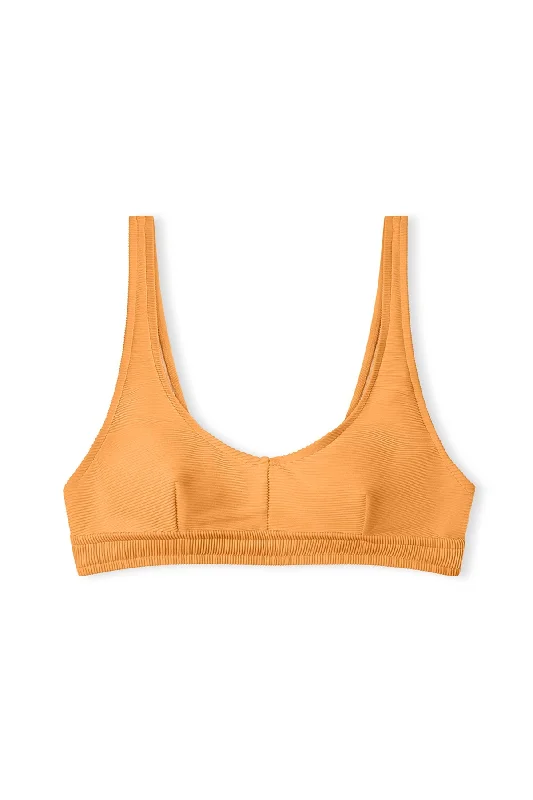 Signature Waistband Bralette Top - Tangerine