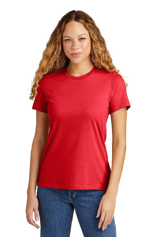 Gildan Womens Softstyle CVC Short Sleeve Crewneck T-Shirt - Red Mist